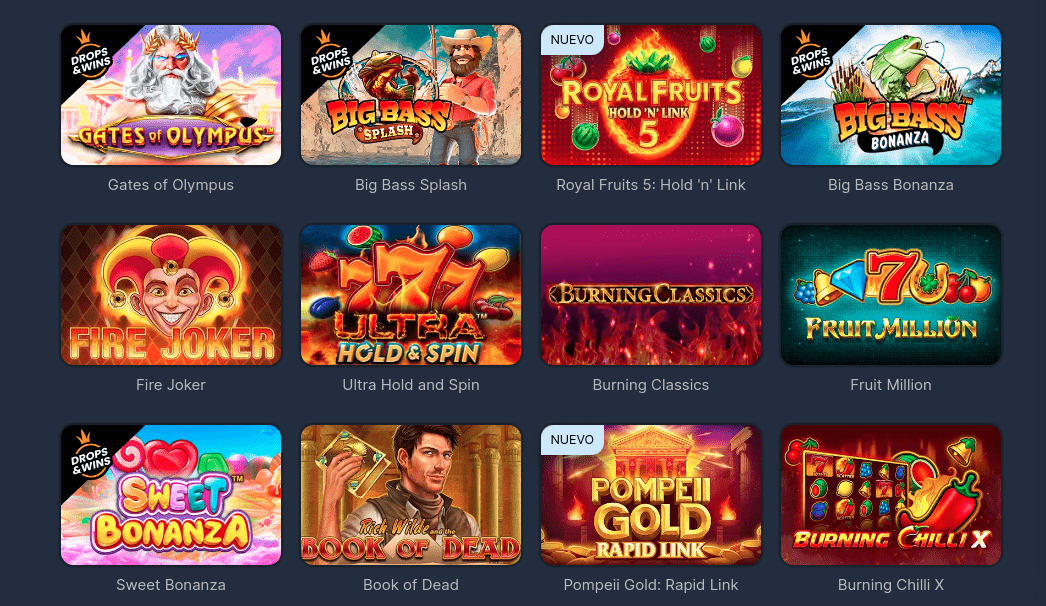 Juegos en 7Slots