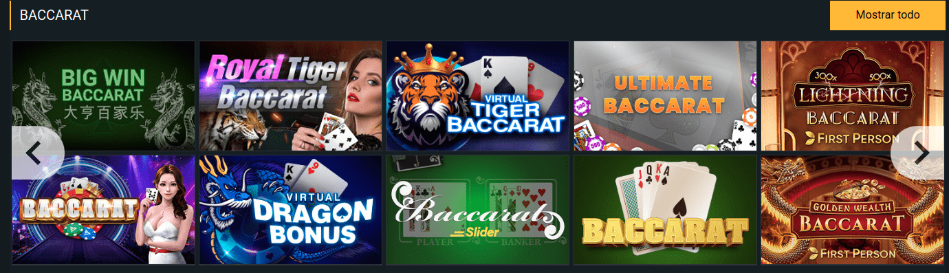 Baccarat en MelBet