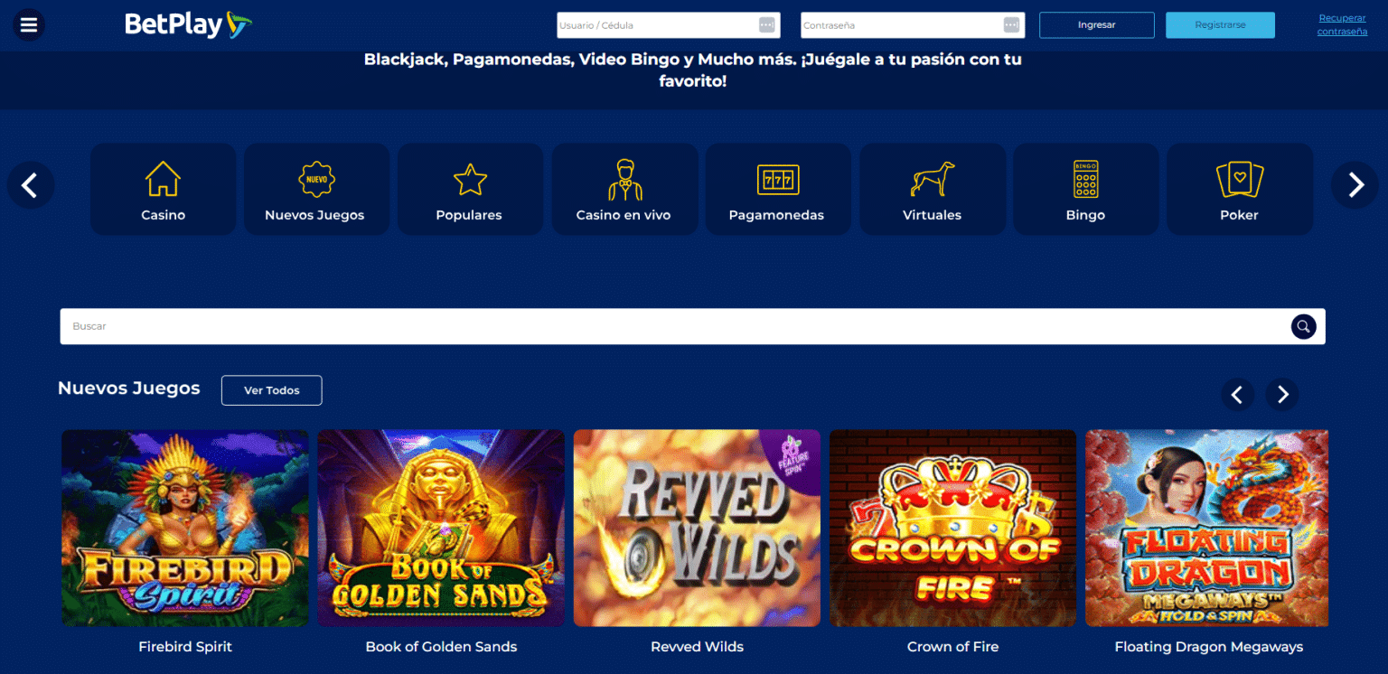 Juegos en BetPlay