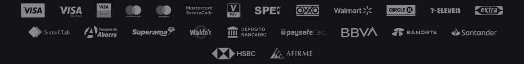 Formas de pago en Betmaster