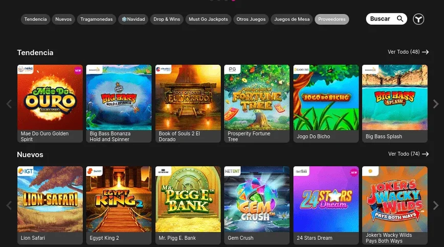 Juegos en SpinYoo