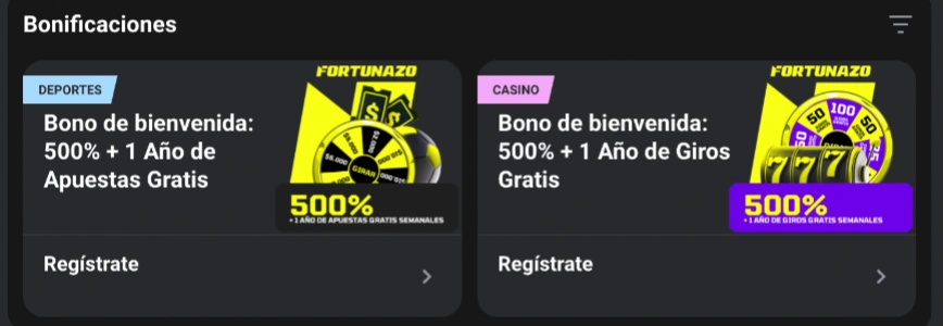 Bonos de Fortunazo
